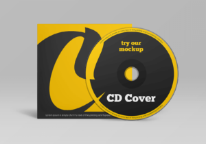 Free CD and Cover Mockup