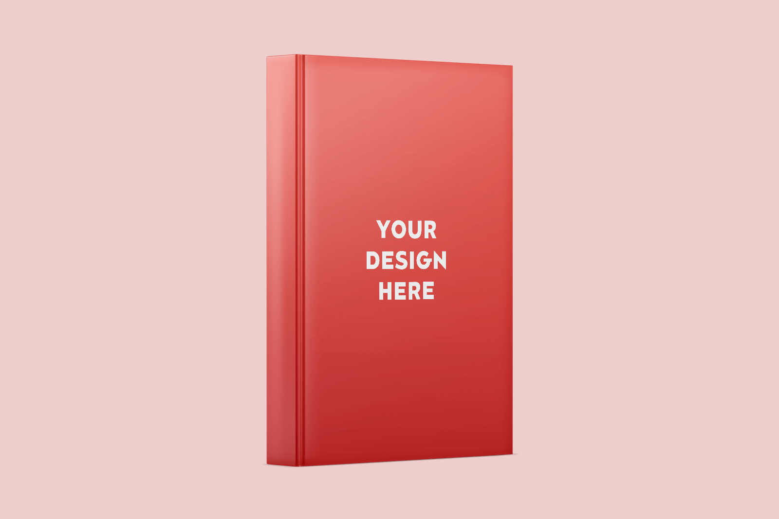 Free Hardcover Book Cover and Spine Mockup