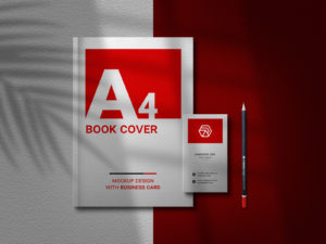 Free Book and Business Card Mockup