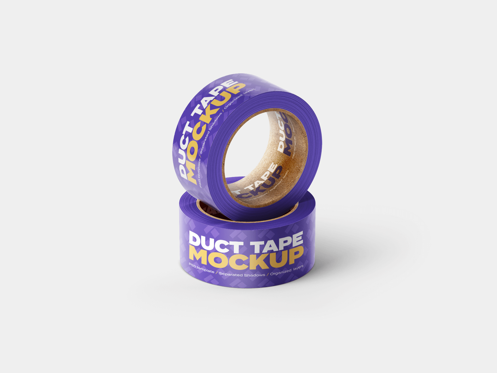 Free Duct Tape Roll Mockup