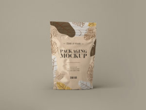 Free Sealed Pouch Pack Mockup