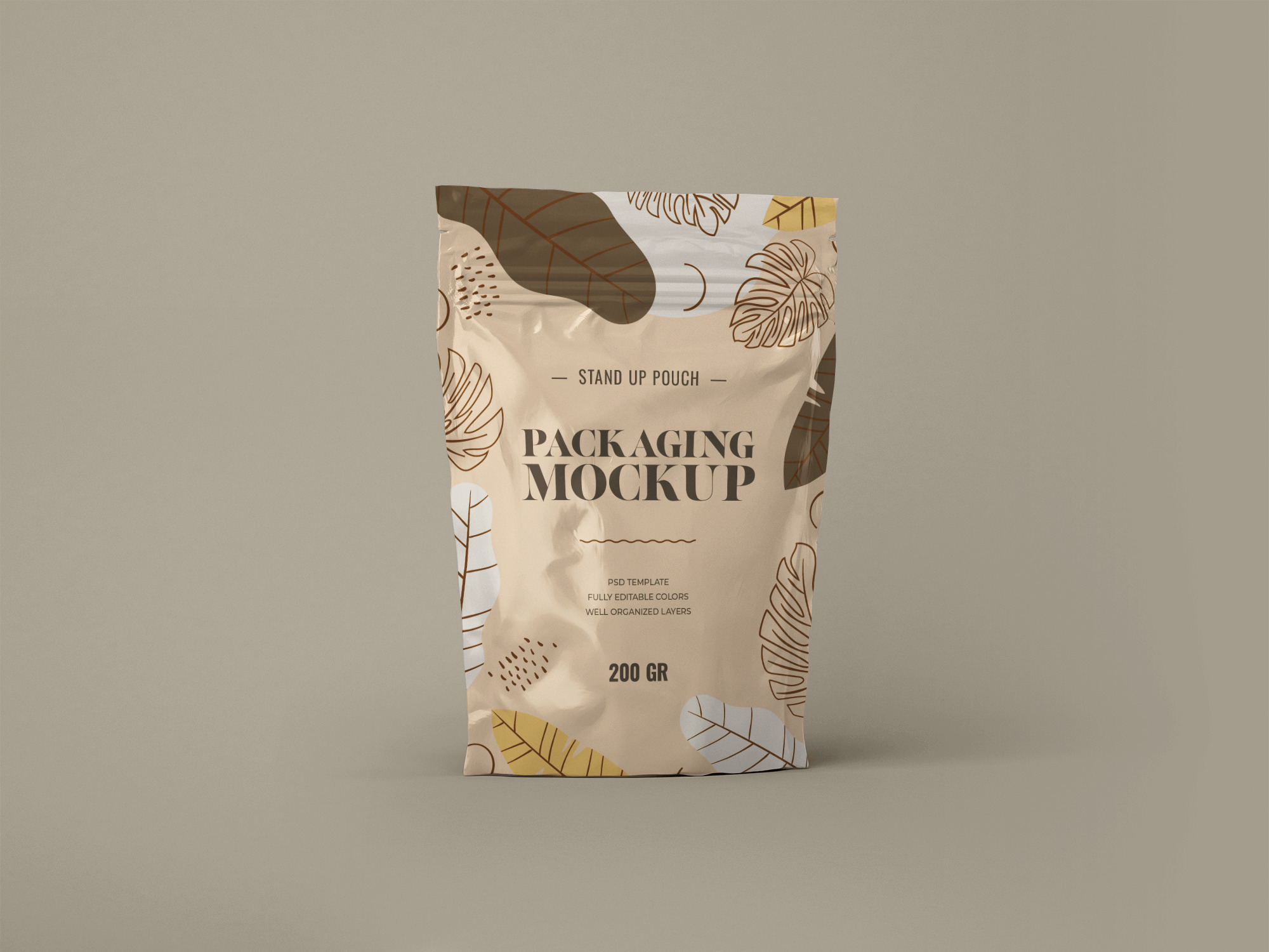 Free Sealed Pouch Pack Mockup