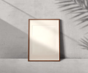 Free Vertical Picture Frame Mockup