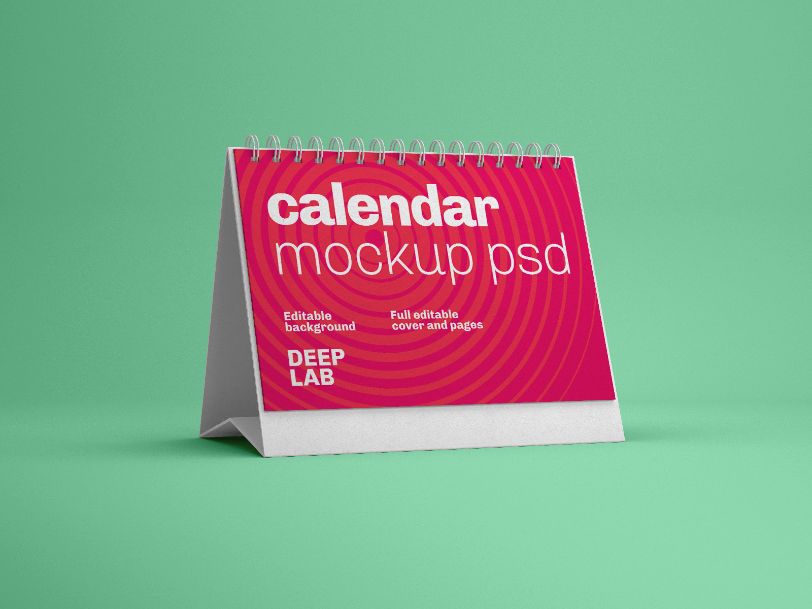 Free Desk Calendar Mockup Bundle