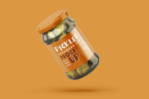 Free Pickle Jar Mockup
