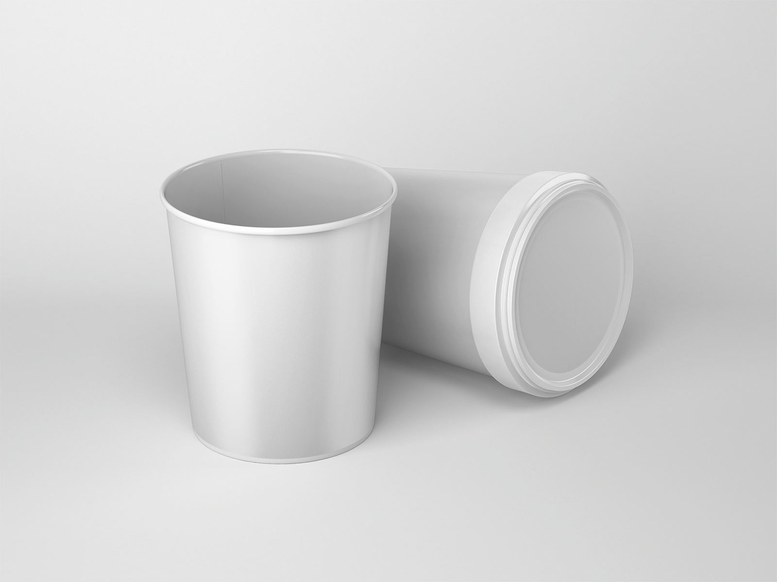 Free Ice Cream Paper Cup Mockup