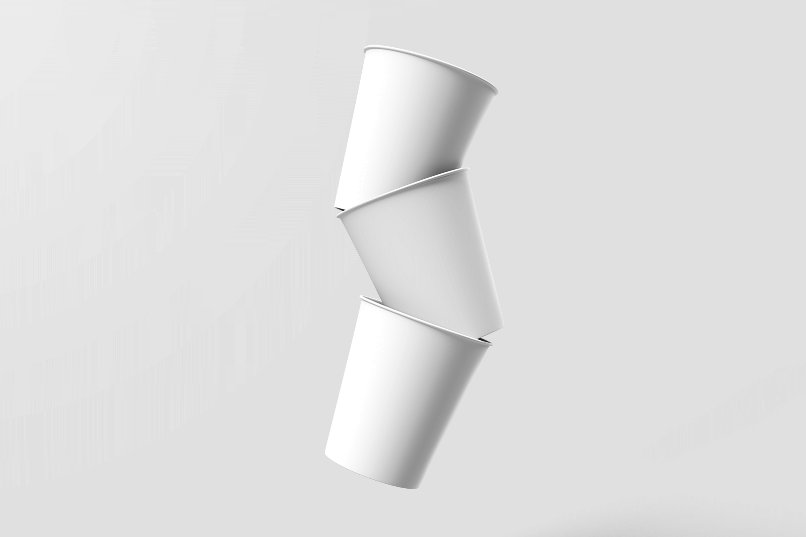 Free Paper Drinking Cups Mockup