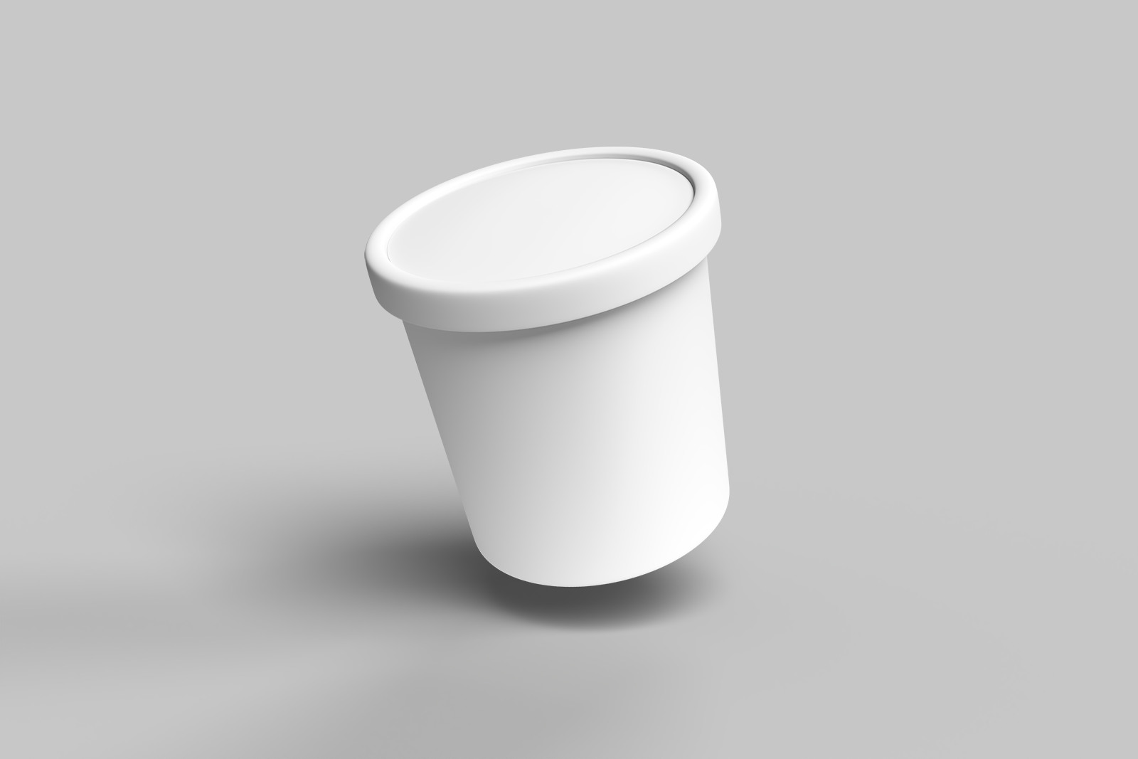 Free Floating Ice Cream Cup Mockup