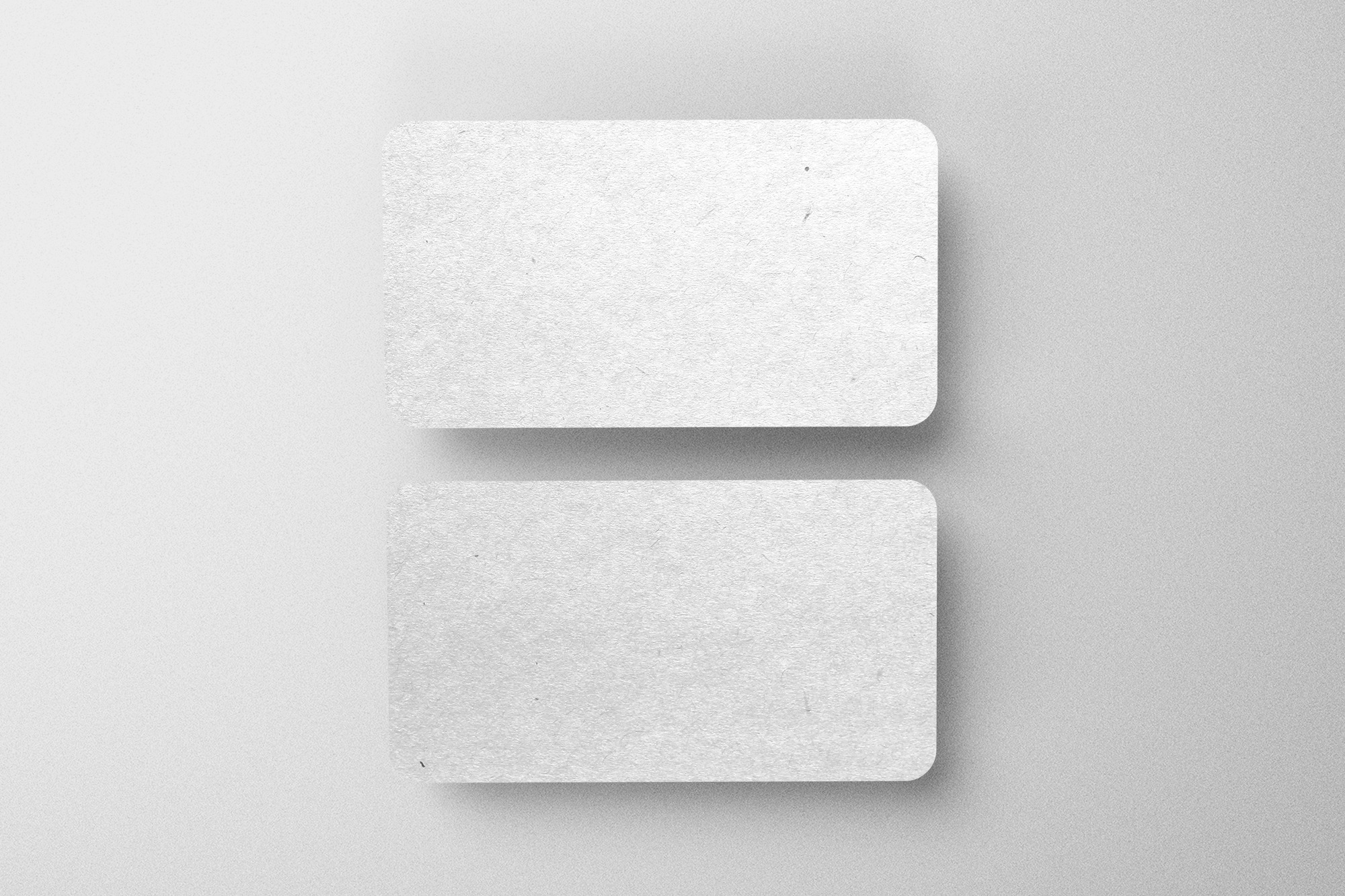 Free Business Card with round Corners Mockup