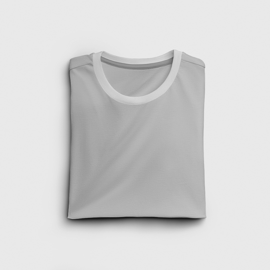 Free Folded unisex T-Shirt Mockup