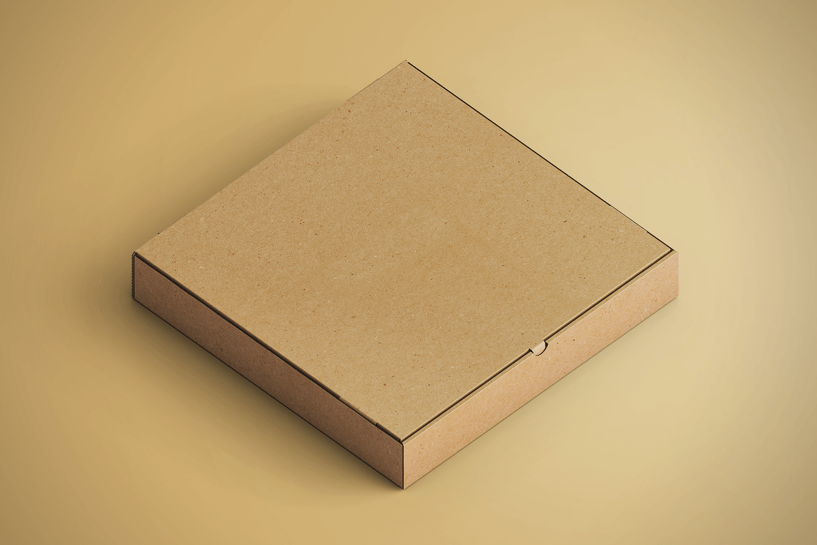 Free Isometric Pizza Box Mockup Set