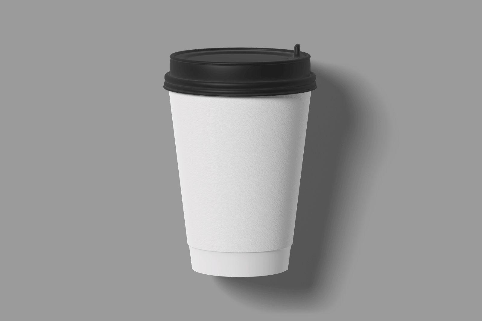 Free To-Go Paper Cup with Lid Mockup