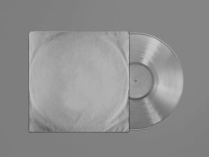 Free Vinyl Record with Sleeve Mockup Set