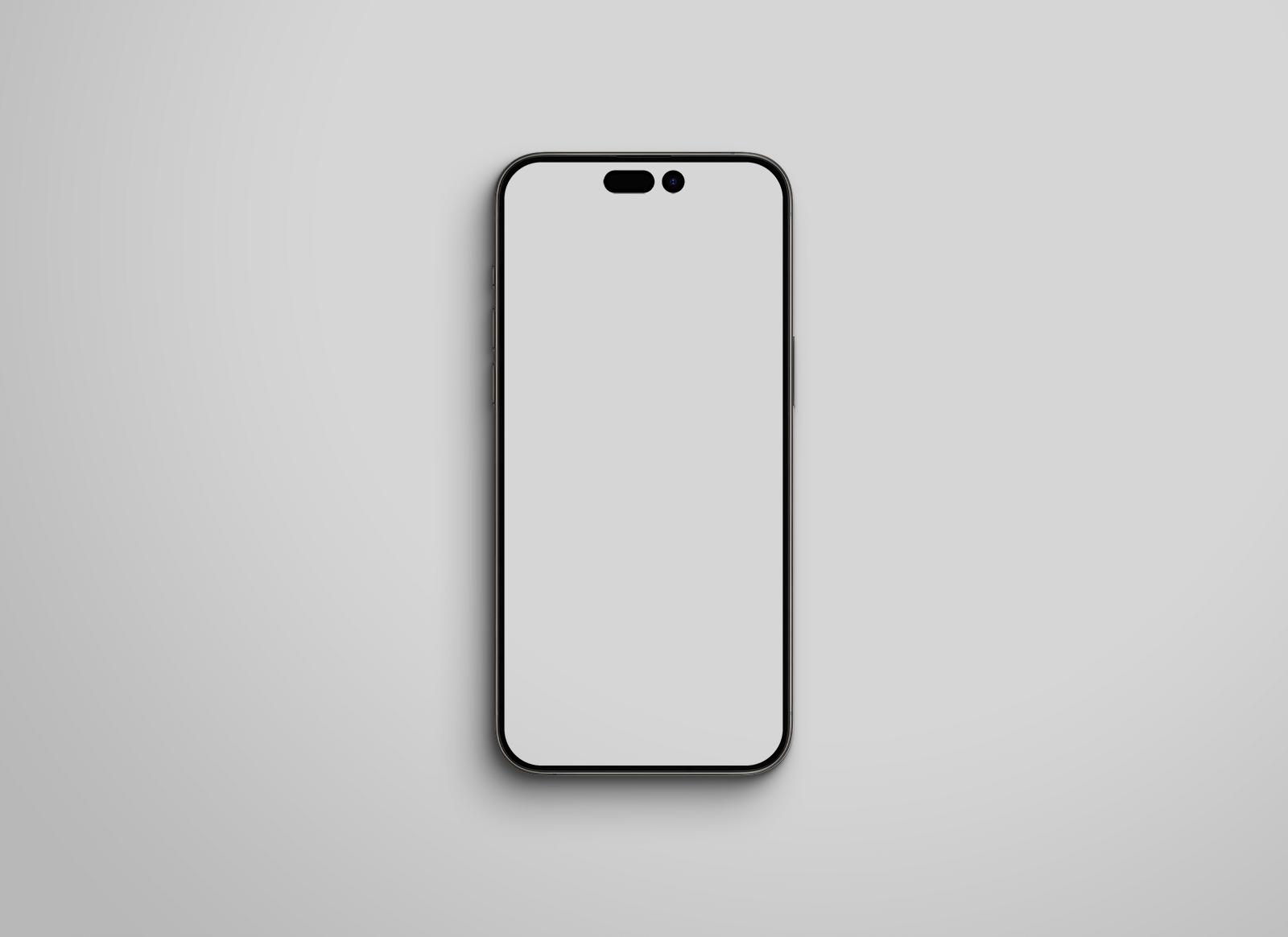 Free iPhone 15 Pro (Top-View) Mockup