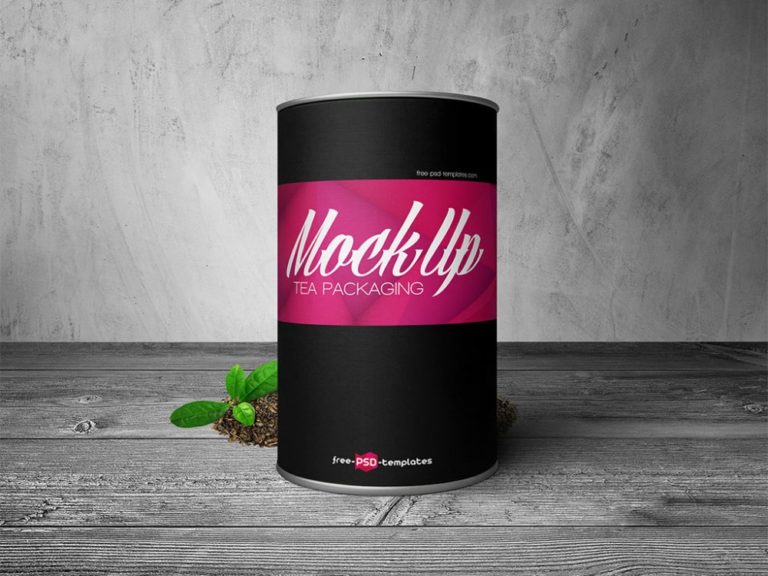 Download Tea Packaging Can Mockup | Free Mockups, Best Free PSD ...