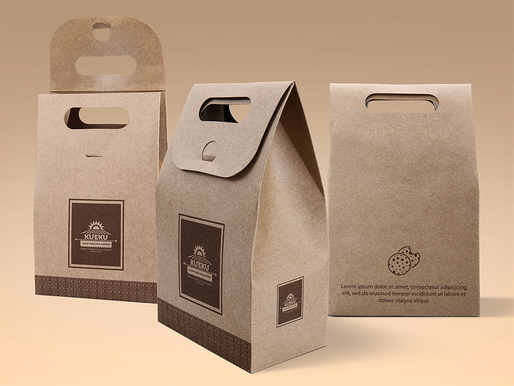 Download Cake & Cookie Kraft Paper Bag Mockup | Free Mockups, Best Free PSD Mockups - ApeMockups