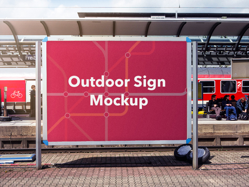 Download Free Outdoor Banner Mockup | Free Mockups, Best Free PSD ...