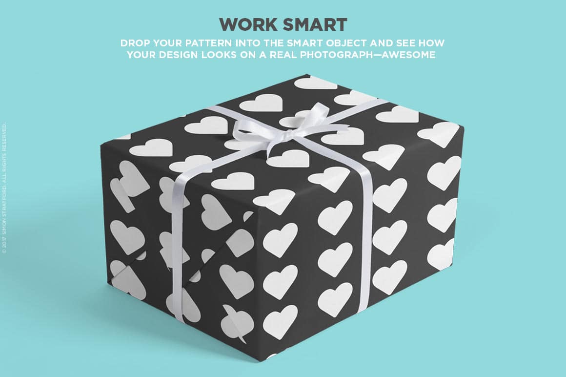 Download Gift Box with Ribbons Mockup | ApeMockups