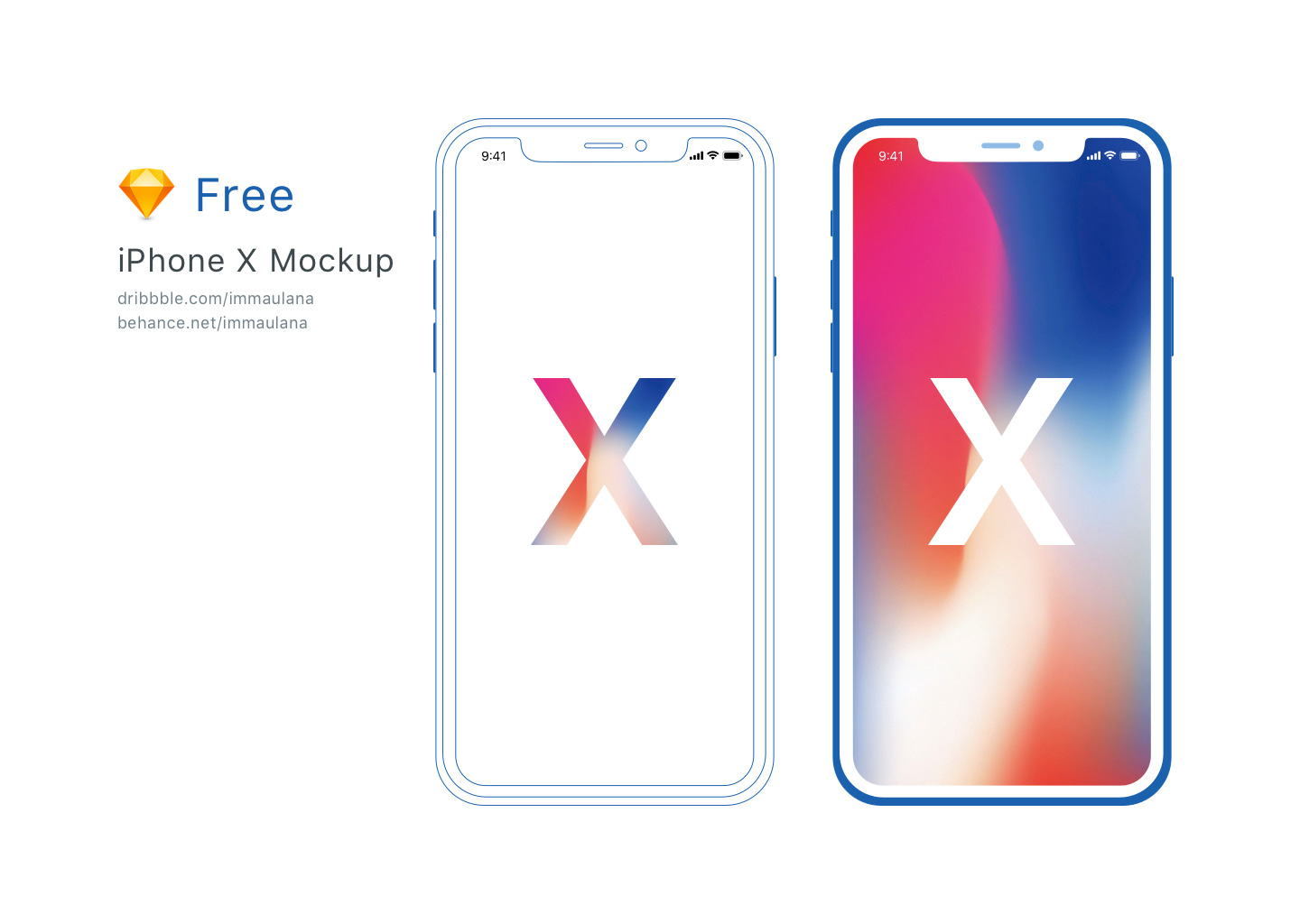 iPhone X  4K Mockups for Photoshop and Sketch  DesignerMill