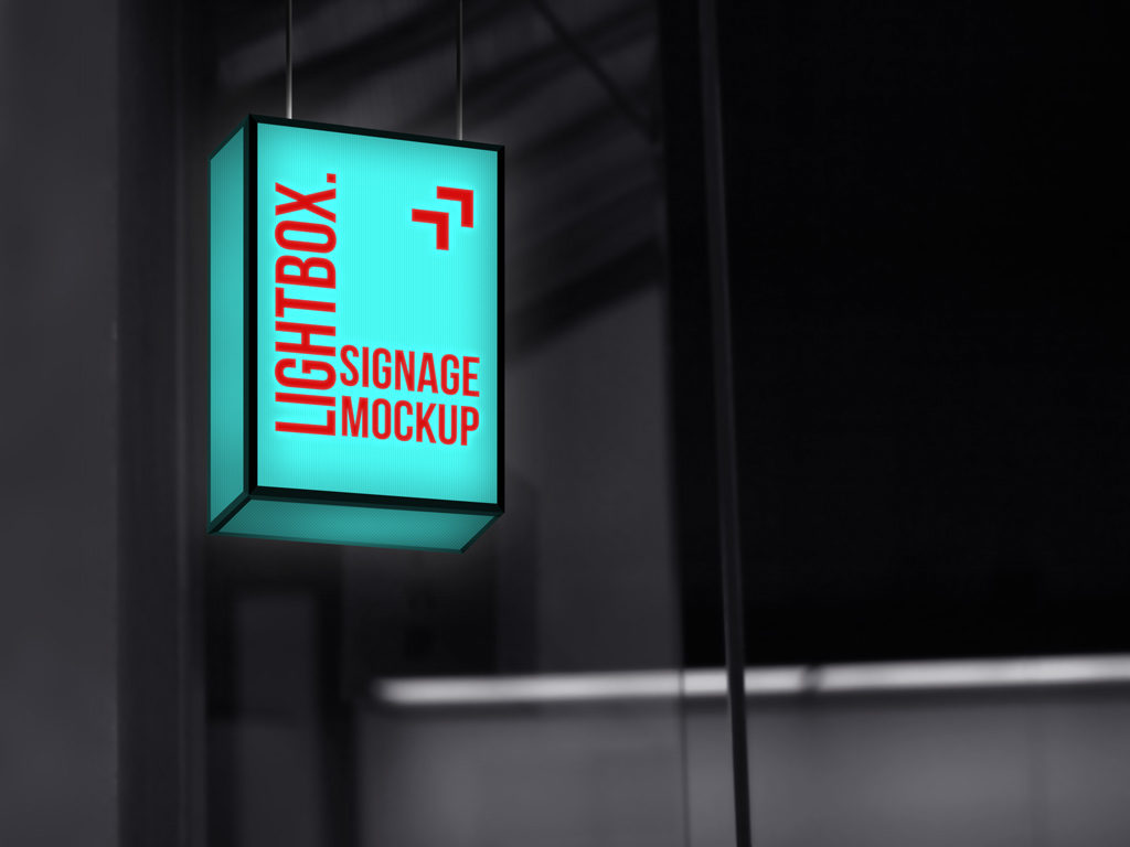 Download Signage Lightbox Mockup | Free Mockups, Best Free PSD ...