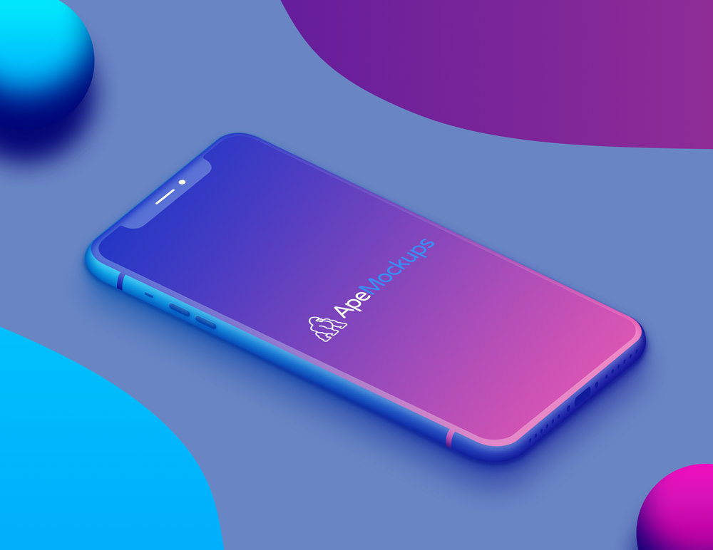 Download Colorful iPhone X Mockup Free | Free Mockups, Best Free ...