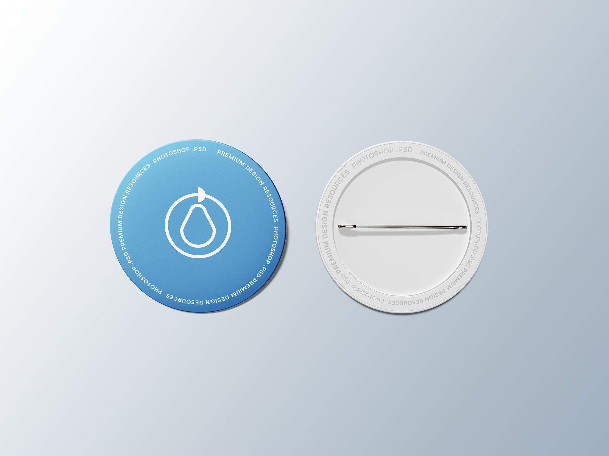 Download Pin Button Badge Free Mockup | Free Mockups, Best Free PSD ...