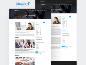 Razbin Digital Agency Website Template PSD