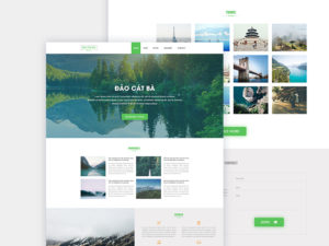 Travel – Landing Page Template PSD