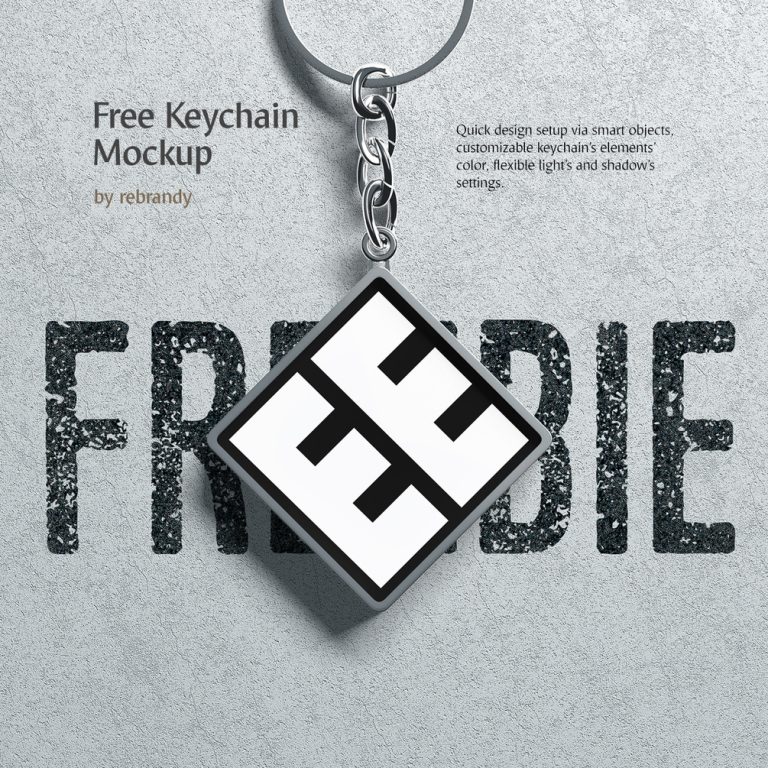 Download Free Keychain Mockup