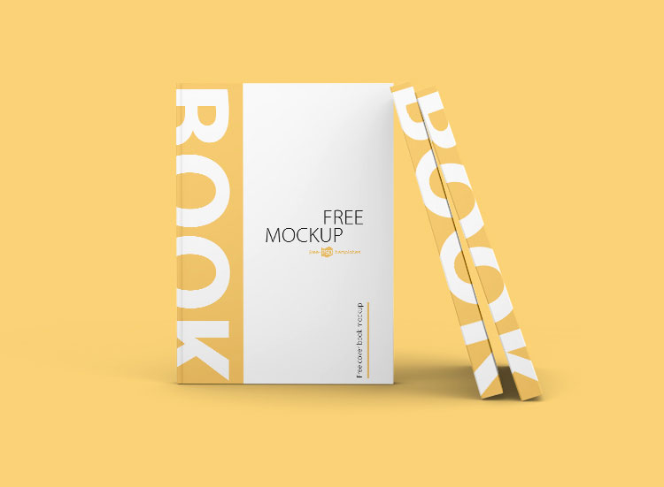 Free PSD Book Cover Mockups