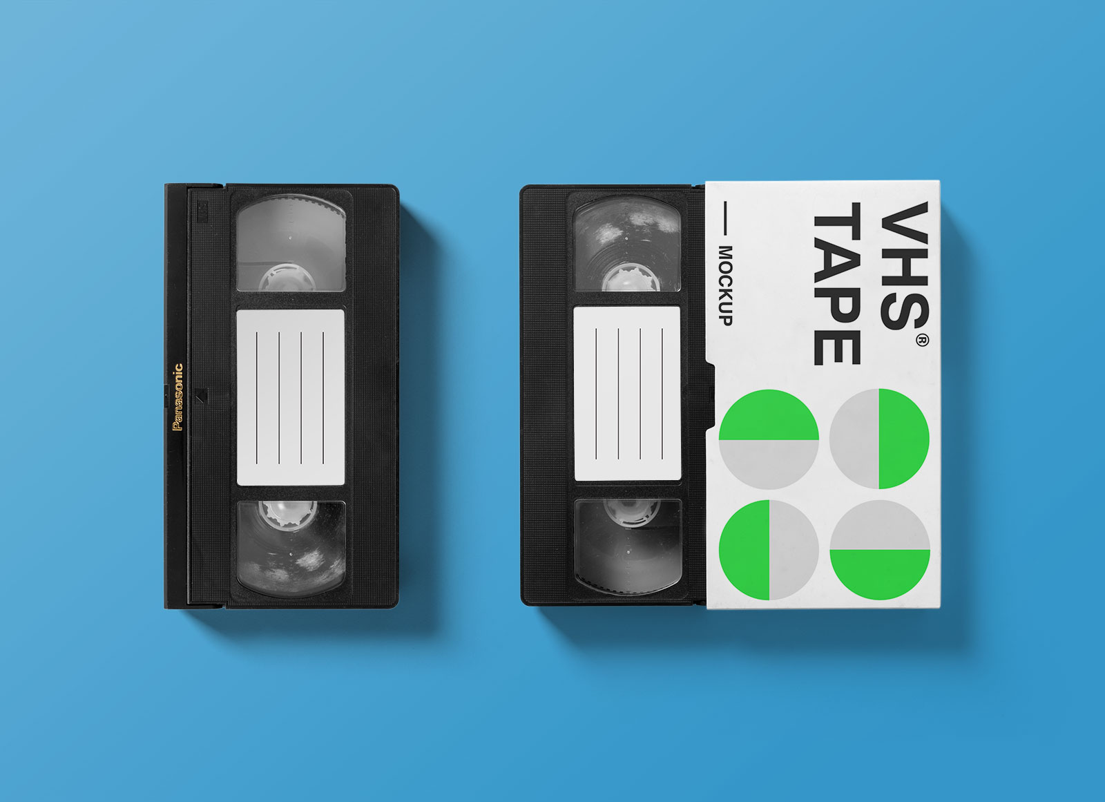 Free VHS Tape Packaging Mockup PSD