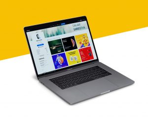 Free MacBook Pro Mockup PSD Set