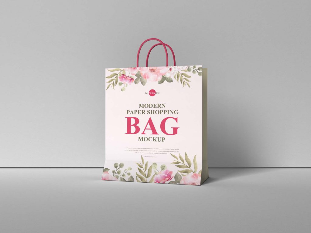 Download Free Modern Paper Shopping Bag Mockup | Free Mockups, Best ...