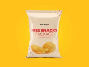 Free Snacks Packing Mockup PSD