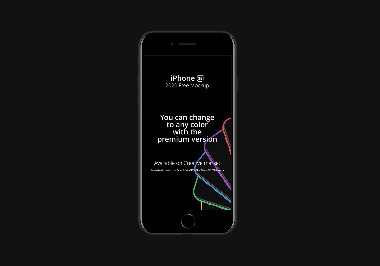 FREE iPhone SE 2020 Mockup