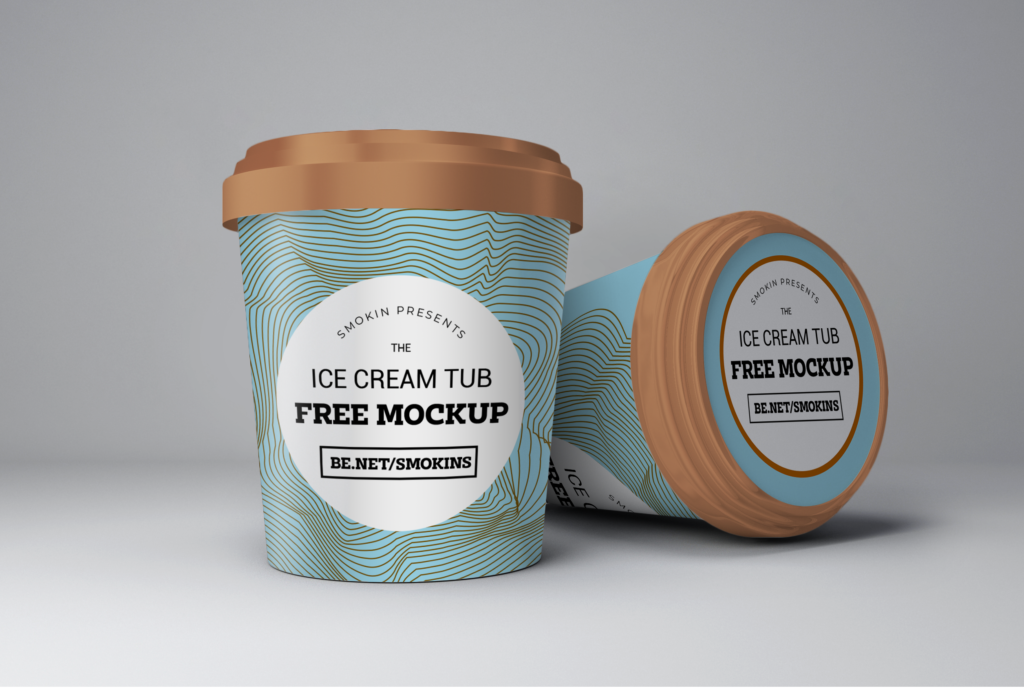 Free Ice Cream Tub Mockup Free Mockups, Best Free PSD Mockups