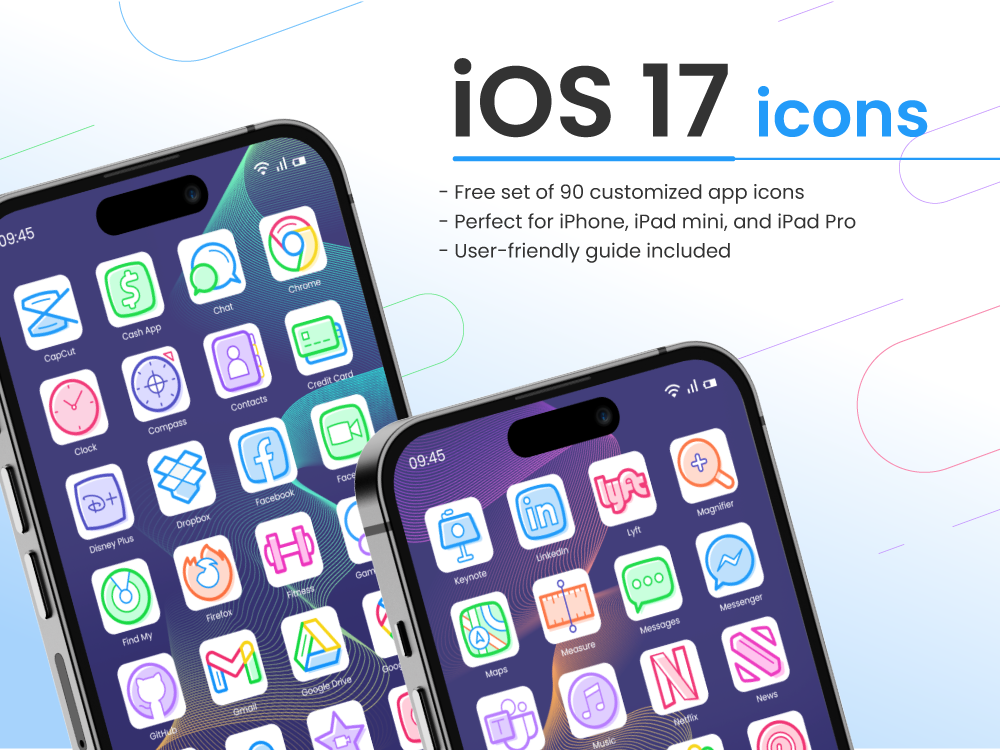 Free iOS 17 Icons